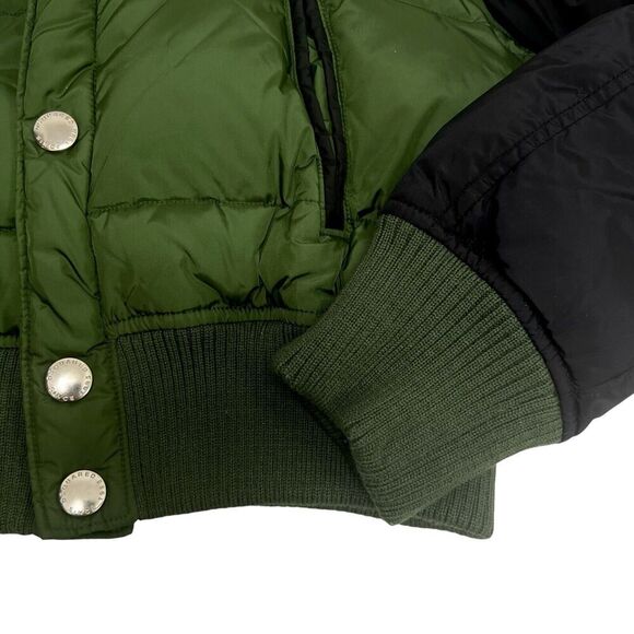 Dsquared 2 Cropped Bomber Puffer Down Jacket Short Coat Green Rare Women’s 44 S - Picture 8 of 12